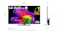LG smart TV with labelled dimensions LG smart TV with labelled dimensions
