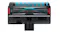 Vacuum brush head underside showing dual rollers and bristles Vacuum brush head underside showing dual rollers and bristles