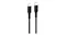 Black Belkin BoostCharge USB‑C to USB‑C cable with Belkin branding, shown in a close-up of the connectors Black Belkin BoostCharge USB‑C to USB‑C cable with Belkin branding, shown in a close-up of the connectors