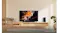 A cosy living room with an LG AI TV on a floating wooden stand A cosy living room with an LG AI TV on a floating wooden stand