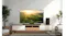 A cosy living room with an LG AI TV on a wooden stand A cosy living room with an LG AI TV on a wooden stand
