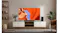Stylish living room with an LG TV showing a canyon landscape, paired with plants and minimalist décor Stylish living room with an LG TV showing a canyon landscape, paired with plants and minimalist décor