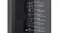 Close-up view of the rear input panel with labels Close-up view of the rear input panel with labels