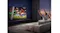 A cosy living room with a couple watching a soccer match A cosy living room with a couple watching a soccer match