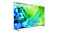 Left perspective view of the Samsung QLED TV with thin bezels Left perspective view of the Samsung QLED TV with thin bezels