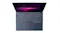 Overhead view of modern Lenovo Yoga ultrabook with spacious touchpad and vibrant neon display Overhead view of modern Lenovo Yoga ultrabook with spacious touchpad and vibrant neon display