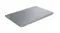 An angled view of a closed Lenovo laptop, showcasing a slim design, smooth lid, compact, and lightweight build An angled view of a closed Lenovo laptop, showcasing a slim design, smooth lid, compact, and lightweight build