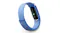 A blue woven Fitbit Air fitness tracker band, showing the underside with sensors and a clasp A blue woven Fitbit Air fitness tracker band, showing the underside with sensors and a clasp