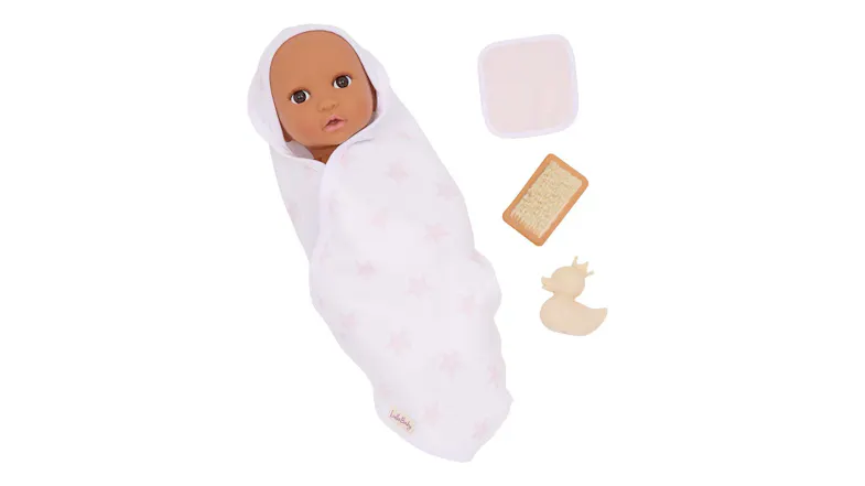 LullaBaby Baby Doll Outfit 14" - Bathtime Outfit with Accessories LullaBaby Baby Doll Outfit 14" - Bathtime Outfit with Accessories