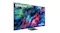 Samsung smart TV with Micro RGB technology showing dynamic, colourful abstract visuals on a large display Samsung smart TV with Micro RGB technology showing dynamic, colourful abstract visuals on a large display