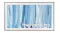 A Samsung 75" LS03HW The Frame TV displaying abstract blue and white brushstroke artwork, with the text “The Frame Pro” on the screen A Samsung 75" LS03HW The Frame TV displaying abstract blue and white brushstroke artwork, with the text “The Frame Pro” on the screen