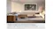 A TV displaying framed landscape artwork in a gallery setting, surrounded by logos of major museums and art platforms A TV displaying framed landscape artwork in a gallery setting, surrounded by logos of major museums and art platforms