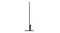 A side profile of the Samsung The Frame Pro TV mounted on a stand, emphasising the slim body and balanced base support A side profile of the Samsung The Frame Pro TV mounted on a stand, emphasising the slim body and balanced base support
