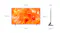TV dimensions diagram showing front and side views with measurements in millimetres for width, height, and depth TV dimensions diagram showing front and side views with measurements in millimetres for width, height, and depth
