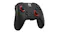 Angled view of the controller featuring red-accented thumbsticks and the Nintendo logo Angled view of the controller featuring red-accented thumbsticks and the Nintendo logo