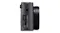 Side view of a Panasonic camera with the port cover open, revealing HDMI and USB charging ports Side view of a Panasonic camera with the port cover open, revealing HDMI and USB charging ports