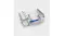 Upper dishwasher basket loaded with cups, glasses, and small plates, featuring an adjustable rack design for flexible dish loading Upper dishwasher basket loaded with cups, glasses, and small plates, featuring an adjustable rack design for flexible dish loading