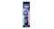 Vertical view of the Oral-B brush head retail box, highlighting the sensitive clean label Vertical view of the Oral-B brush head retail box, highlighting the sensitive clean label