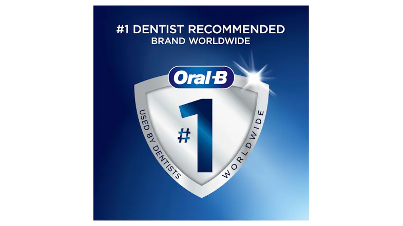 A silver shield logo highlighting the number one dentist-recommended brand A silver shield logo highlighting the number one dentist-recommended brand
