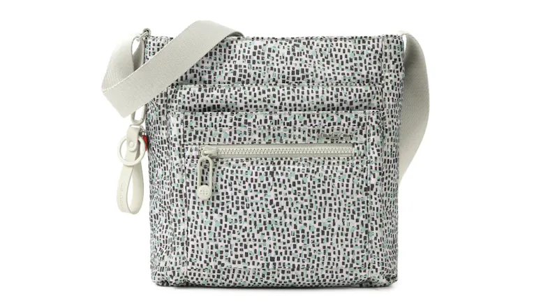 Modern Pattern Hedgren "Orva" RFID Protected crossbody bag with multiple front pockets, zipper closure, and adjustable shoulder strap Modern Pattern Hedgren "Orva" RFID Protected crossbody bag with multiple front pockets, zipper closure, and adjustable shoulder strap