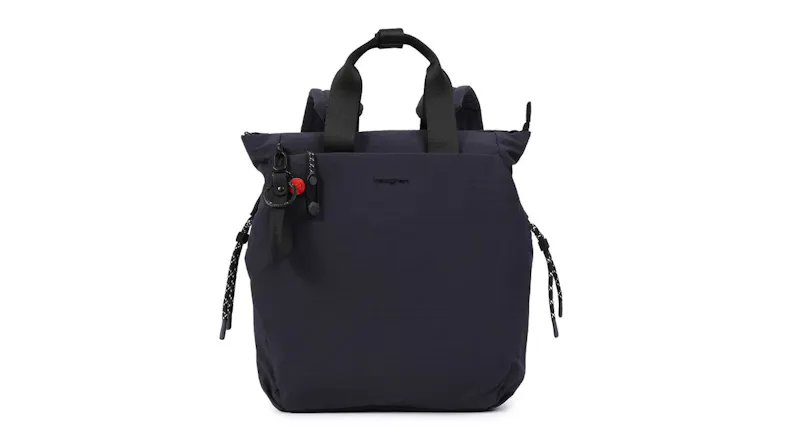Front view of the Hedgren "Norio" Backpack in blue colour Front view of the Hedgren "Norio" Backpack in blue colour
