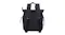 Back view of a blue backpack with padded shoulder straps, adjustable buckles, and dual carry handles Back view of a blue backpack with padded shoulder straps, adjustable buckles, and dual carry handles