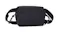 Back view of the navy blue belt bag with adjustable black strap and zip compartment Back view of the navy blue belt bag with adjustable black strap and zip compartment