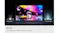 Samsung 43 Mini LED TV displaying colourful bubbles, comparing standard LED and Mini LED backlighting Samsung 43 Mini LED TV displaying colourful bubbles, comparing standard LED and Mini LED backlighting