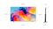 TV dimensions diagram with front and side views labelled with measurements in millimetres TV dimensions diagram with front and side views labelled with measurements in millimetres