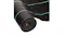 Roll of black landscape fabric partially unrolled, showing a textured surface and green guidelines Roll of black landscape fabric partially unrolled, showing a textured surface and green guidelines