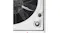 Close-up of RV roof vent fan with mesh screen, control dial, and fuse button Close-up of RV roof vent fan with mesh screen, control dial, and fuse button