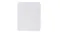 A top view of the Marlow square chair mat showing a transparent PVC surface with evenly spaced pins A top view of the Marlow square chair mat showing a transparent PVC surface with evenly spaced pins