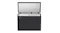 Black Haier 500 Series 294L chest freezer with the lid open, showing a white interior with two storage baskets inside Black Haier 500 Series 294L chest freezer with the lid open, showing a white interior with two storage baskets inside