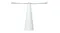 White outdoor insect deterrent fan with blades White outdoor insect deterrent fan with blades