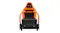 Front view of a Playseat racing cockpit showing the pedal plate Front view of a Playseat racing cockpit showing the pedal plate