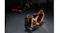 Profile view of a Playseat Formula Instinct racing rig with branding Profile view of a Playseat Formula Instinct racing rig with branding