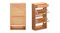 Wooden shoe cabinet with top drawer and two tilt-out racks, shown closed and open to reveal storage compartments Wooden shoe cabinet with top drawer and two tilt-out racks, shown closed and open to reveal storage compartments
