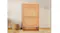 A slim shoe organiser with rattan design, top drawer, and open shelf in a clean home interior A slim shoe organiser with rattan design, top drawer, and open shelf in a clean home interior