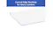 A white desktop with curved edges and a smooth finish, designed for comfort A white desktop with curved edges and a smooth finish, designed for comfort
