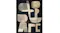 Modern abstract canvas print featuring neutral shapes and textured brushstrokes for home decor Modern abstract canvas print featuring neutral shapes and textured brushstrokes for home decor