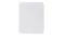 A top-down view of the Marlow square PVC chair mat, highlighting its transparent design A top-down view of the Marlow square PVC chair mat, highlighting its transparent design