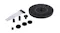 Marlow solar fountain kit parts: round panel, tubes, connectors, and multiple nozzle heads Marlow solar fountain kit parts: round panel, tubes, connectors, and multiple nozzle heads