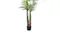 Indoor artificial palm plant with detailed green leaves and sturdy stems in a minimalist pot Indoor artificial palm plant with detailed green leaves and sturdy stems in a minimalist pot