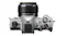 Top view of a silver OM System OM‑5 camera with a 25mm lens, showing control dials, buttons, and a hot shoe Top view of a silver OM System OM‑5 camera with a 25mm lens, showing control dials, buttons, and a hot shoe