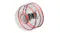 Transparent cutaway view of an Olympus 17mm lens, showing internal glass elements and red weather-sealing rings Transparent cutaway view of an Olympus 17mm lens, showing internal glass elements and red weather-sealing rings