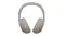 Front view of Sony’s sandstone headphones with both earcups visible and curved headband Front view of Sony’s sandstone headphones with both earcups visible and curved headband