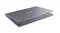 Lenovo notebook partially open, featuring a smooth lid, a thin profile, and a compact design Lenovo notebook partially open, featuring a smooth lid, a thin profile, and a compact design