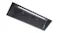 Angled view of the undermount black rangehood with dual filters, linear LED light, and sleek built-in control buttons Angled view of the undermount black rangehood with dual filters, linear LED light, and sleek built-in control buttons