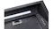 A close-up of a black rangehood handle detail showing smooth finish and ergonomic grip on an undermount kitchen hood A close-up of a black rangehood handle detail showing smooth finish and ergonomic grip on an undermount kitchen hood