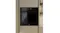 Haier 60cm built-in steam oven installed in a modern beige kitchen cabinet with a sleek black glass finish and a digital control panel Haier 60cm built-in steam oven installed in a modern beige kitchen cabinet with a sleek black glass finish and a digital control panel